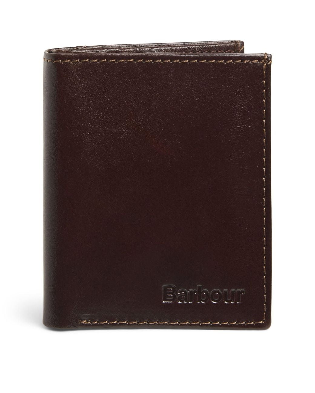 Barbour Brown Small Leather Colwell Bi-Fold Wallet for men