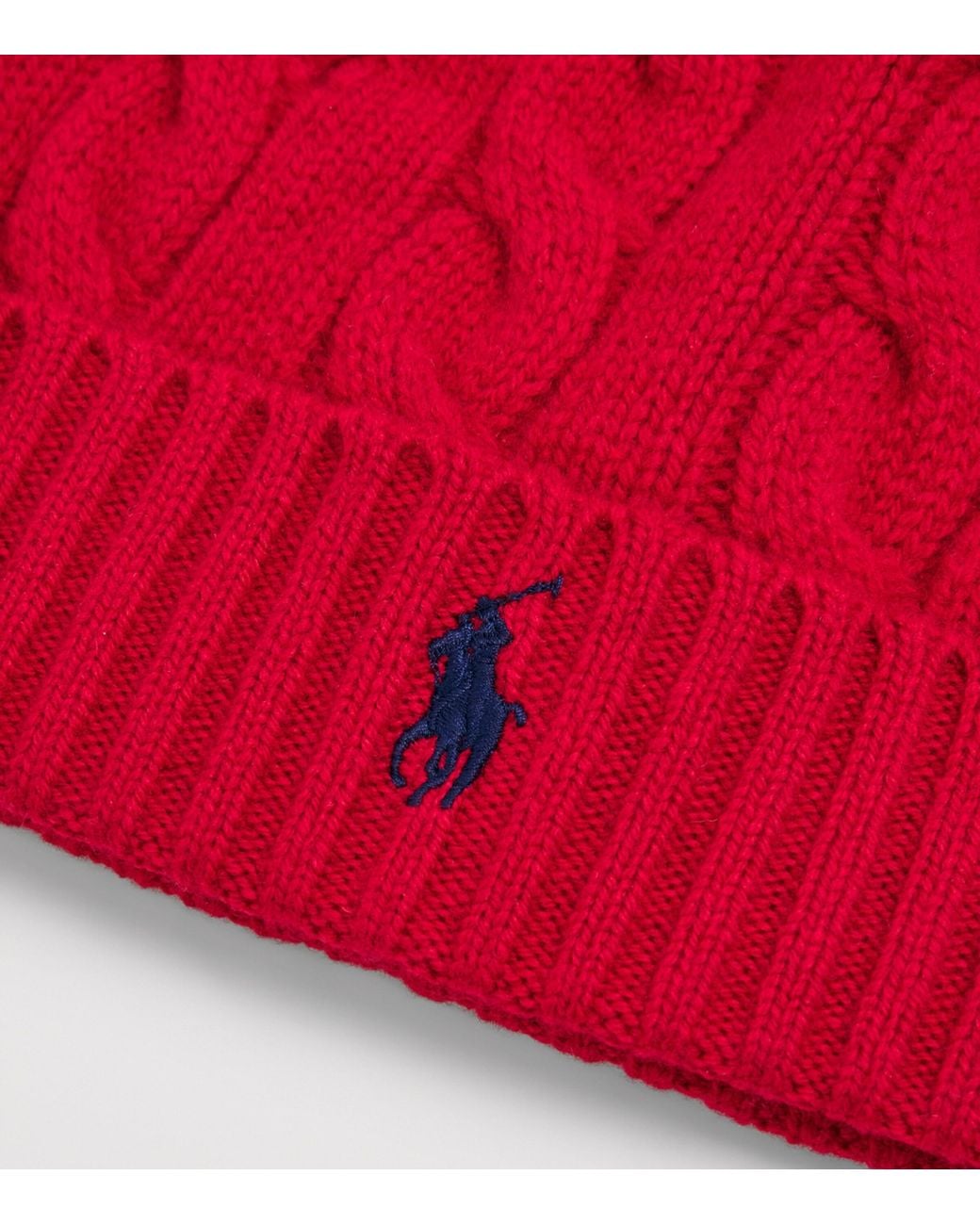 Polo Ralph Lauren Red Wool-Cashmere Beanie for men