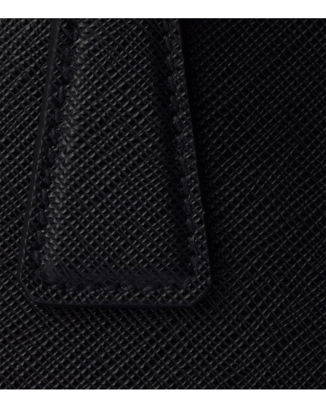 Prada Black Mini Leather Galleria Top-Handle Bag