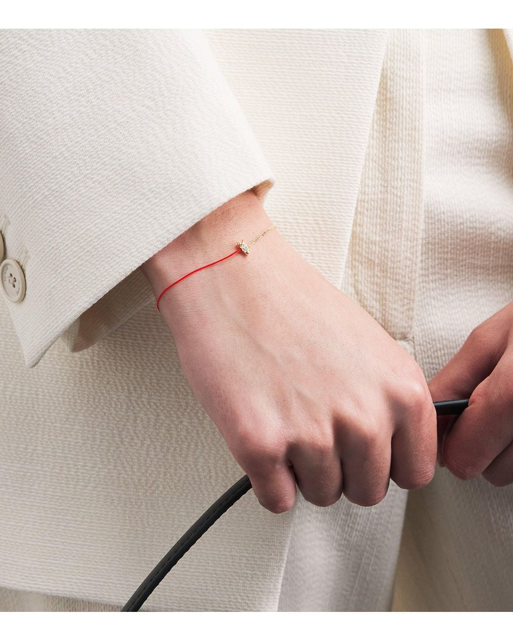 RedLine Metallic And Diamond Chinese New Year Bracelet
