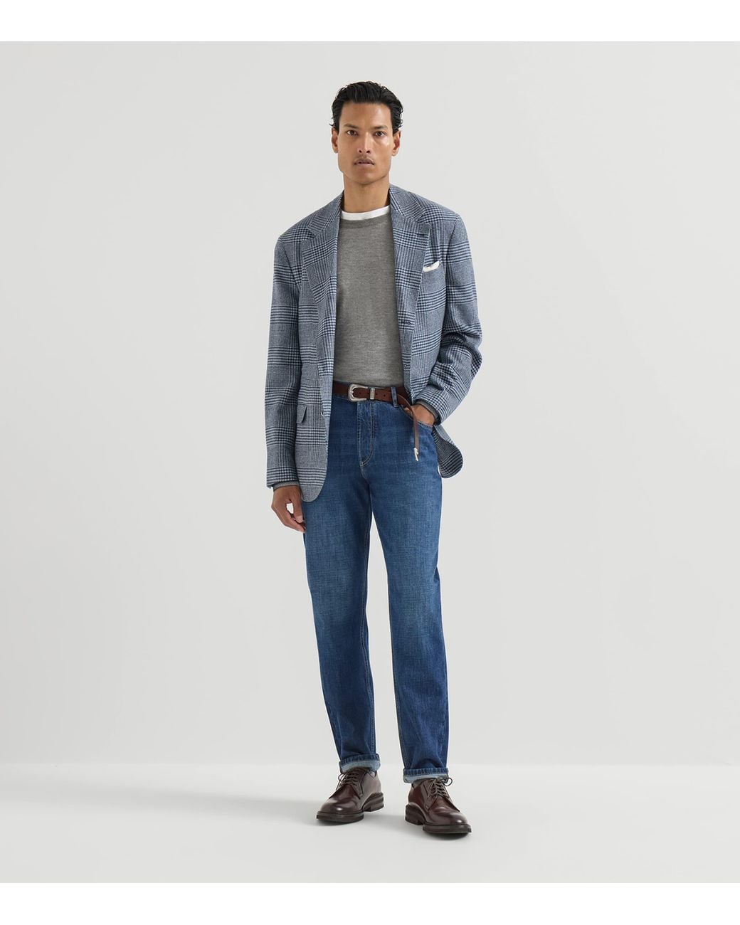 Brunello Cucinelli Blue Slim-Leg Jeans for men
