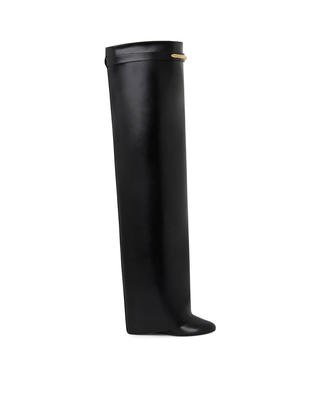 Givenchy Black Leather Shark Over-The-Knee Boots 90