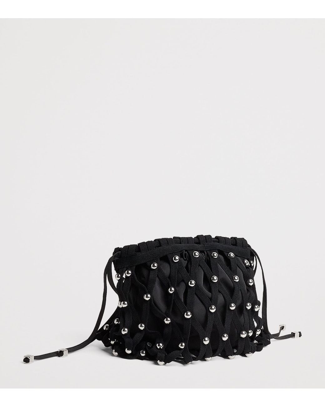 Sandro Black Studded Shoulder Bag