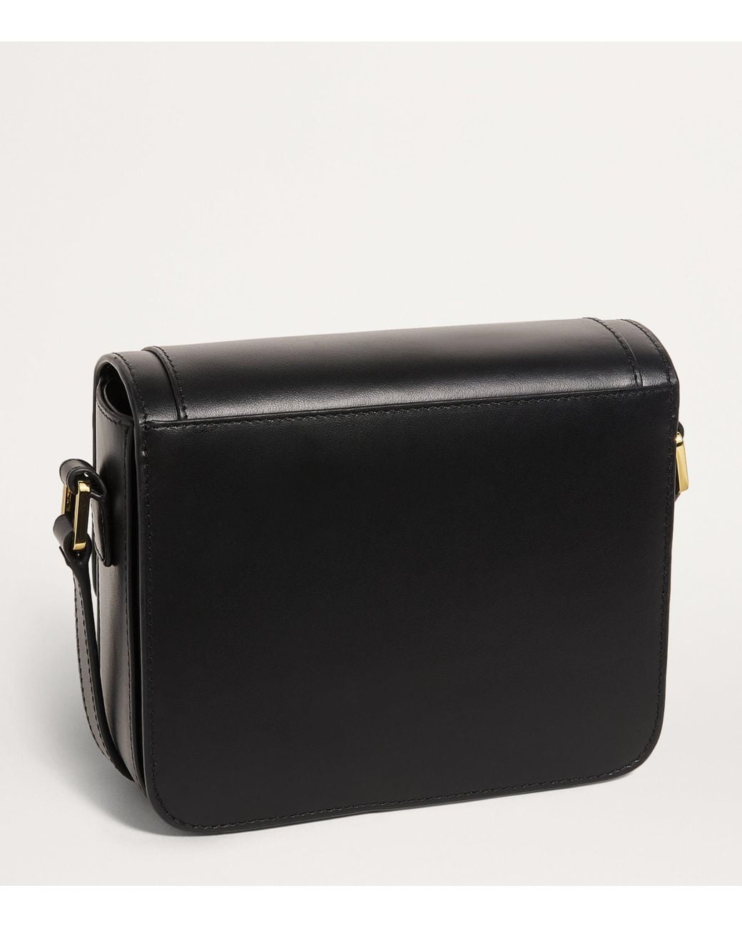 Harrods Black Leather Camera Bag