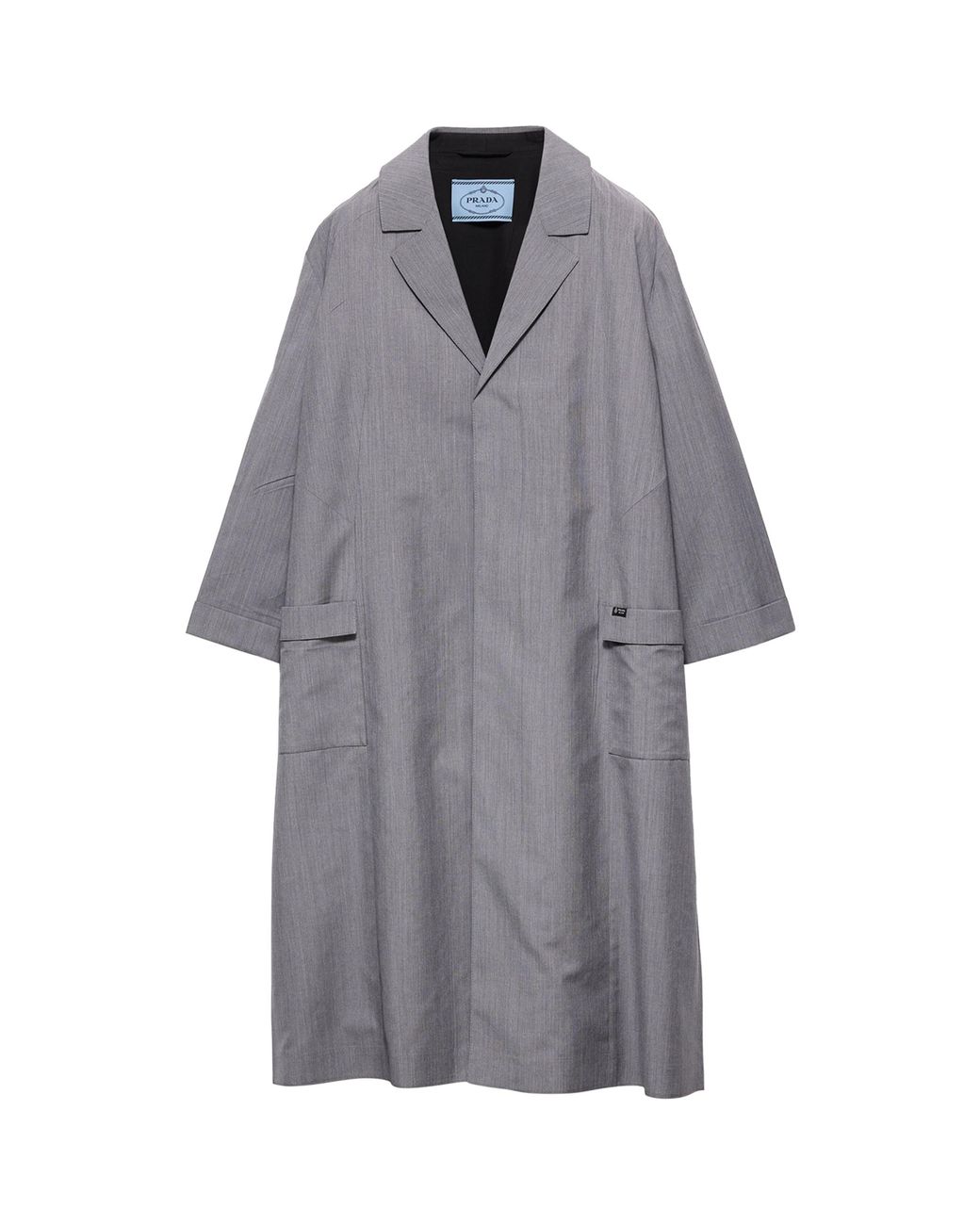 Prada Gray Wool-Mohair Coat