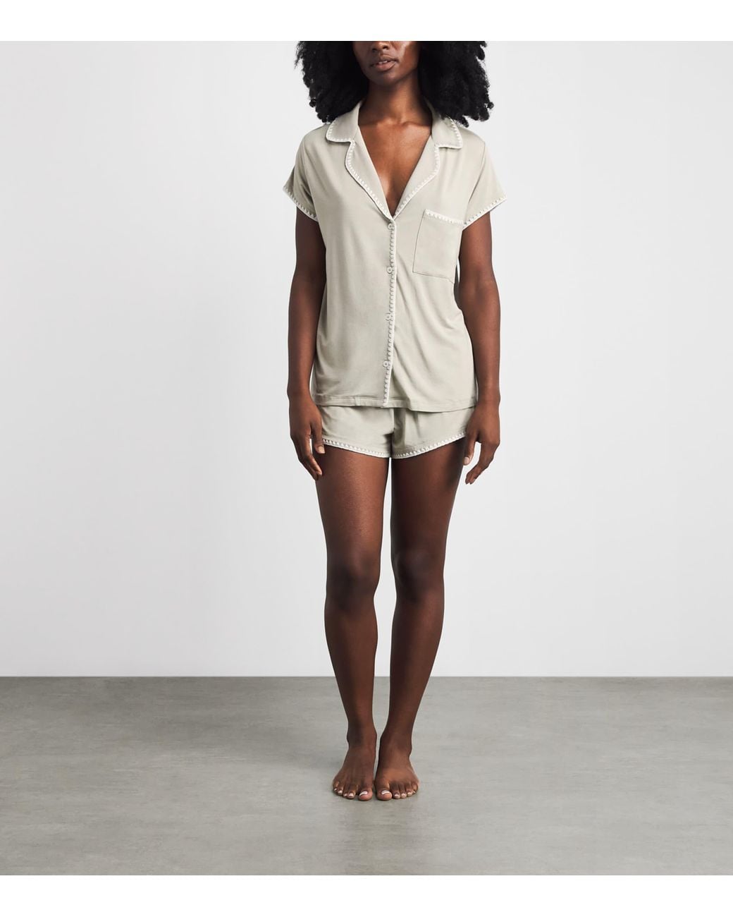 Eberjey Gray Frida Short Pyjama Set