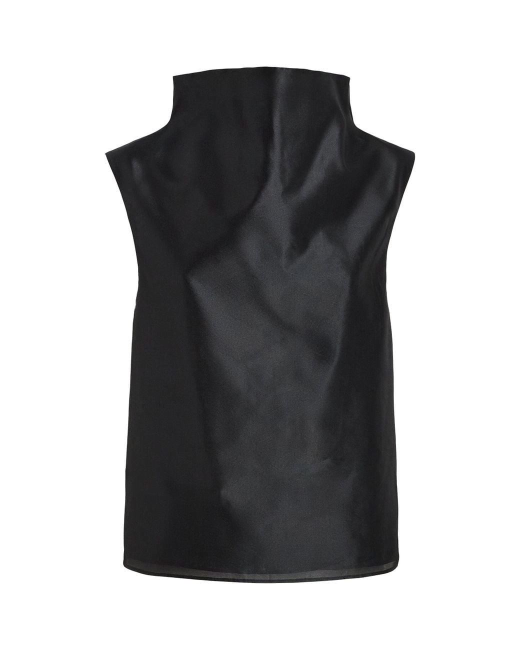 Almada Label Black Silk-Blend Kiera Top