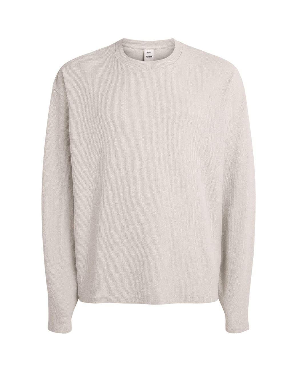 Won Hundred White Cotton Steven Long-Sleeve T-Shirt for men