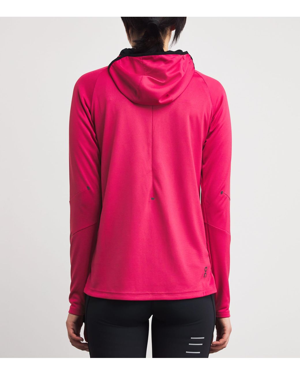 On Shoes Pink Zip-Up Climate Hoodie