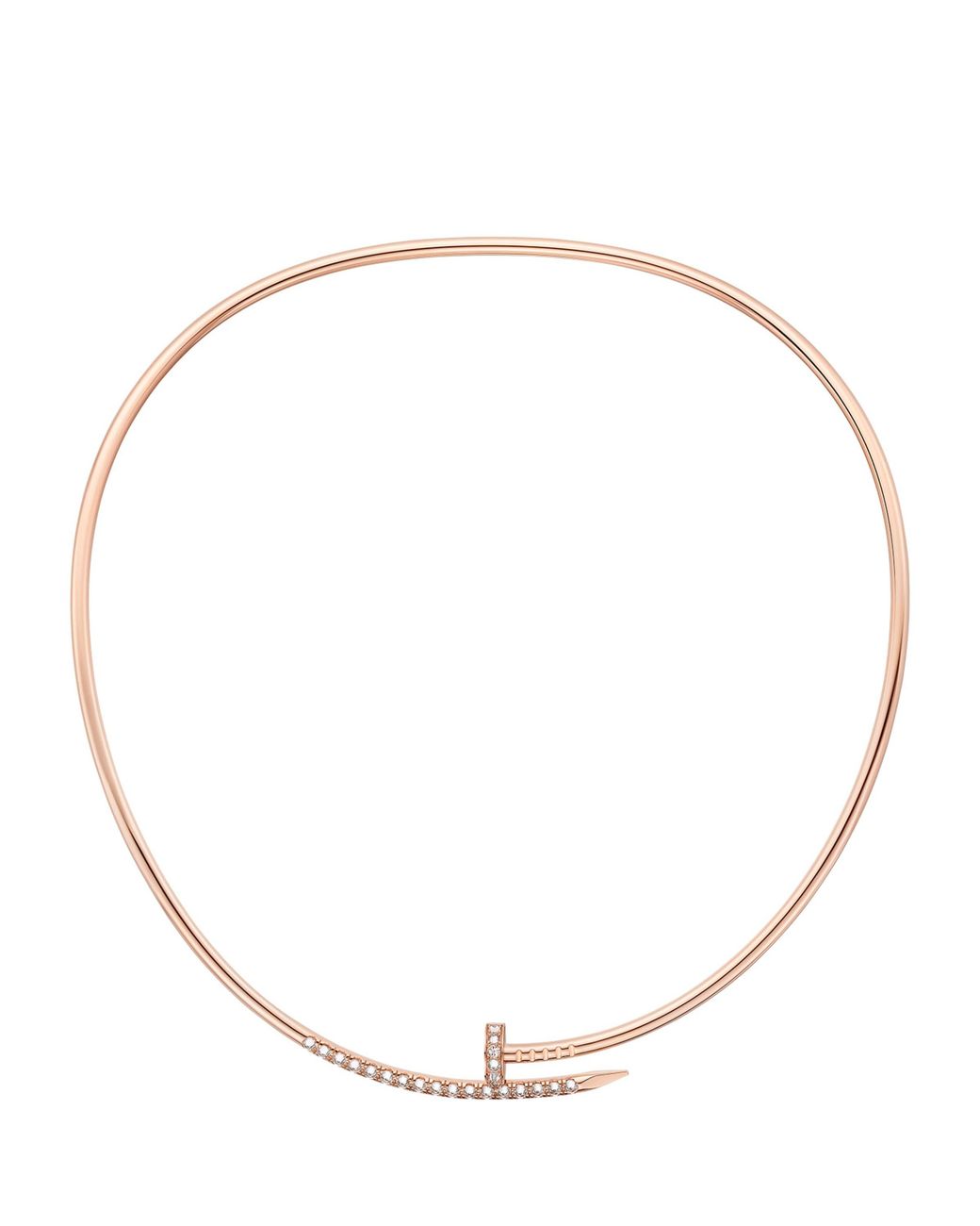 Cartier Natural Small And Diamond Juste Un Clou Torque Necklace