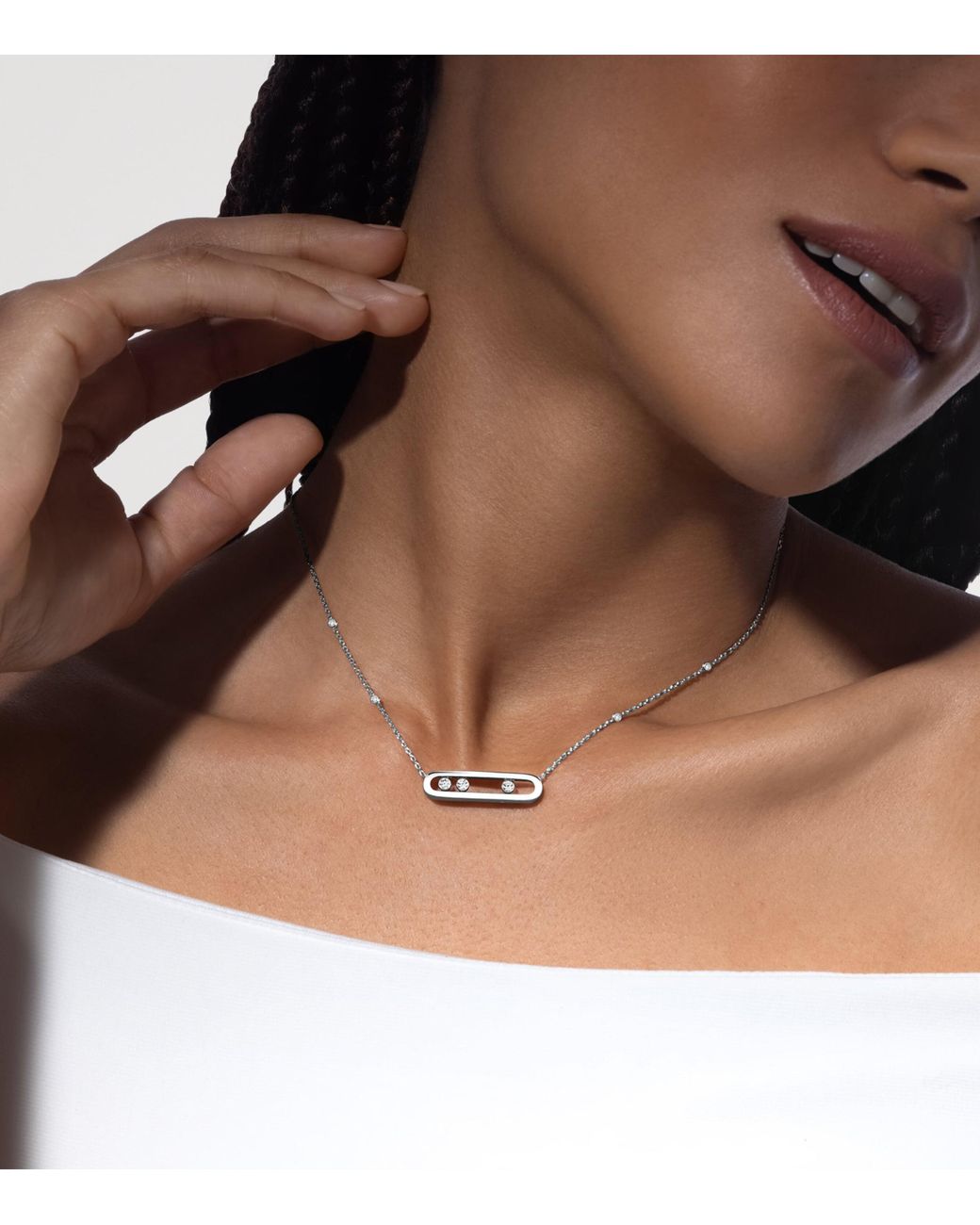 Messika Metallic Move Classique And Diamond Necklace