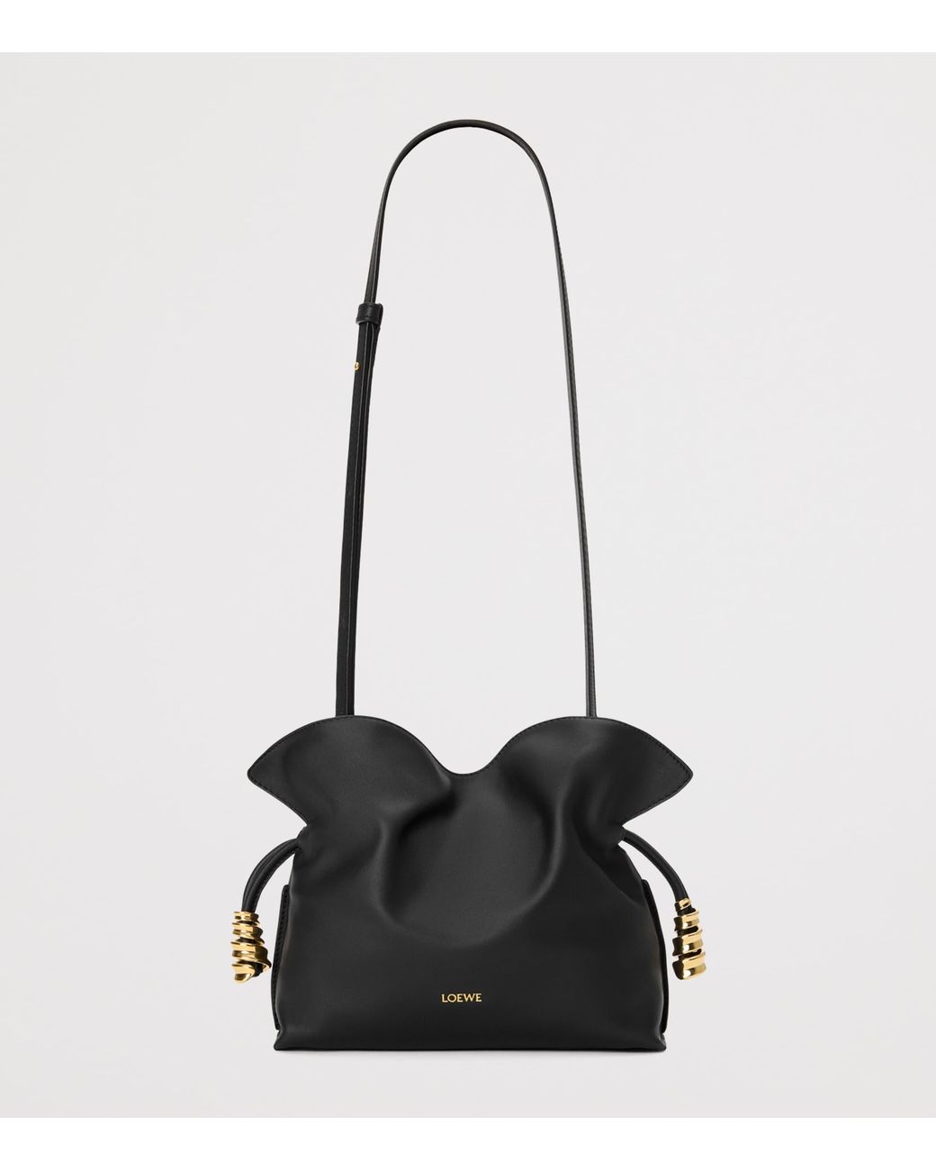Loewe Black Mini Leather Flamenco Purse
