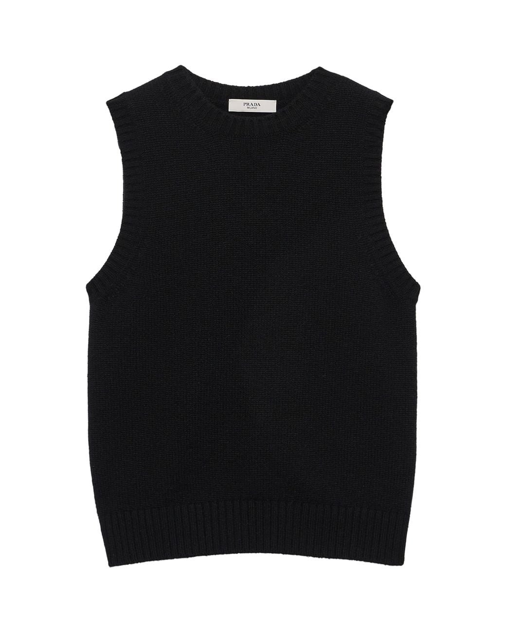 Prada Black Cashmere Sweater Vest