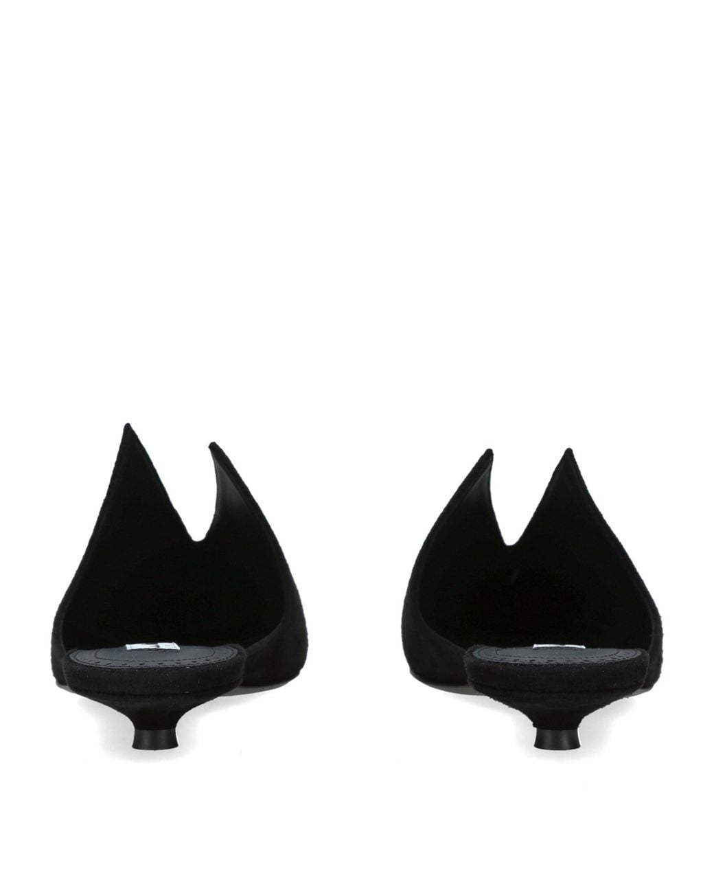 Alaïa Black Suede Pointy Mules 25