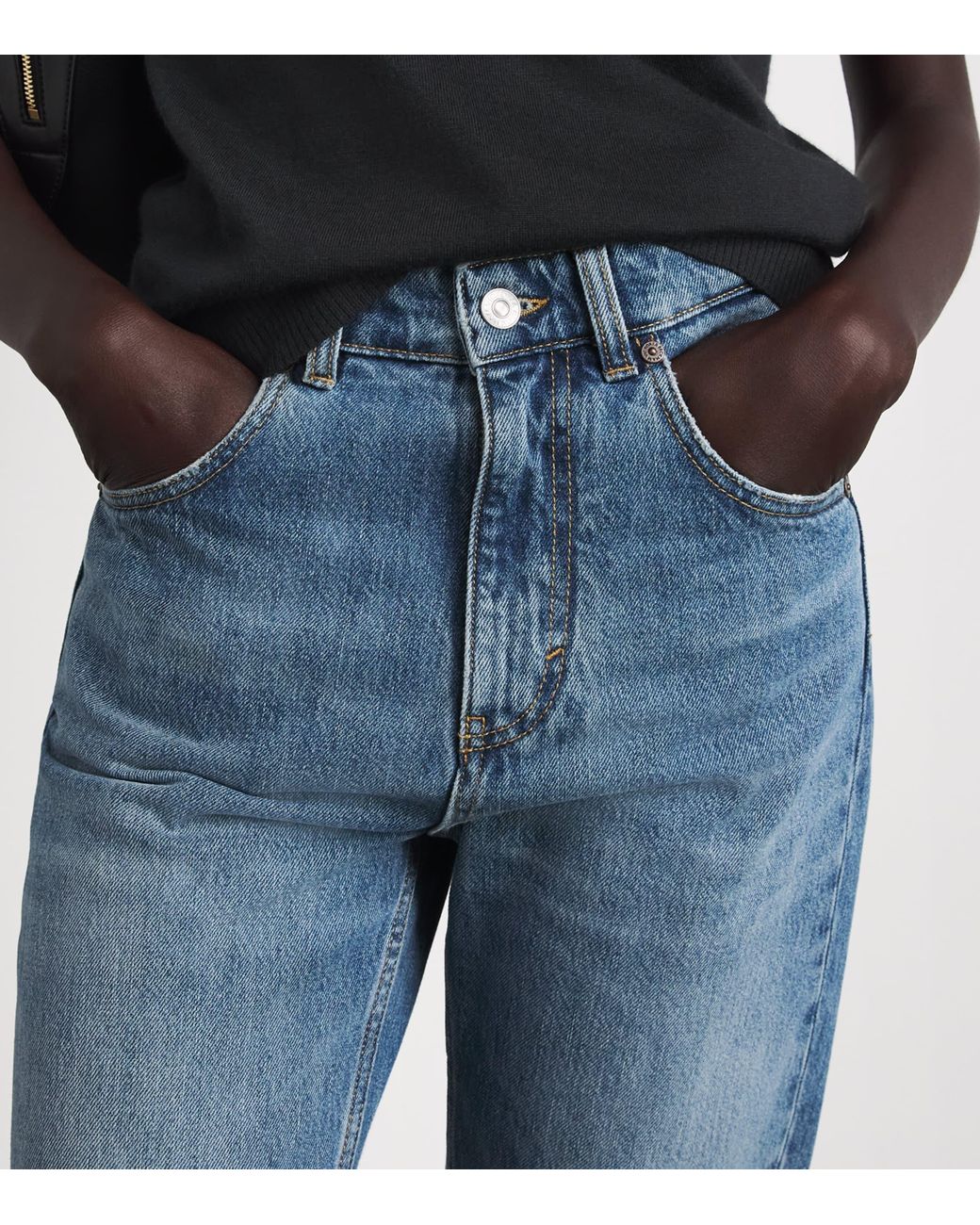 Victoria Beckham Blue Julia Straight Jeans