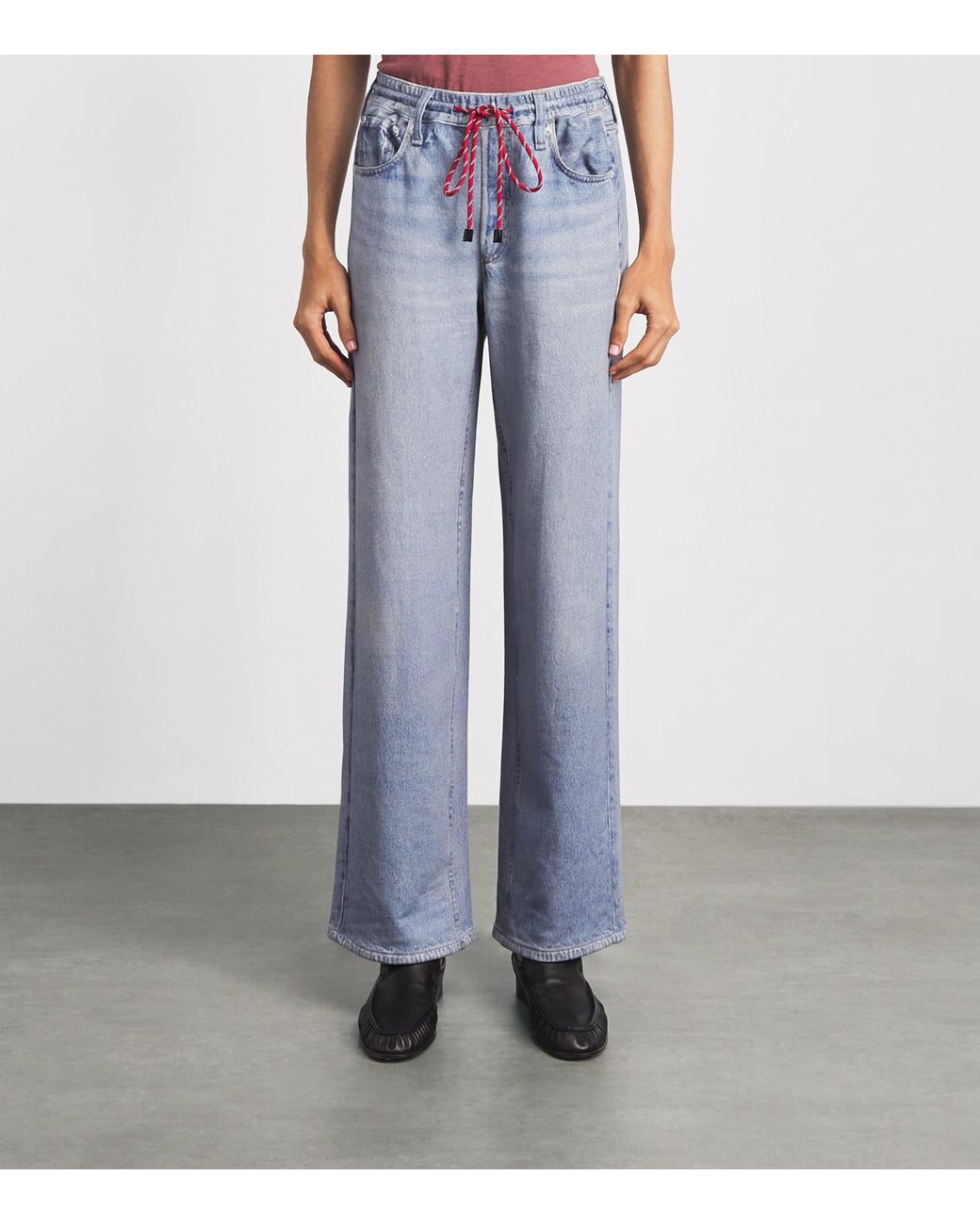 Rag & Bone Blue Cotton Miramar Drawcord Sweatpants