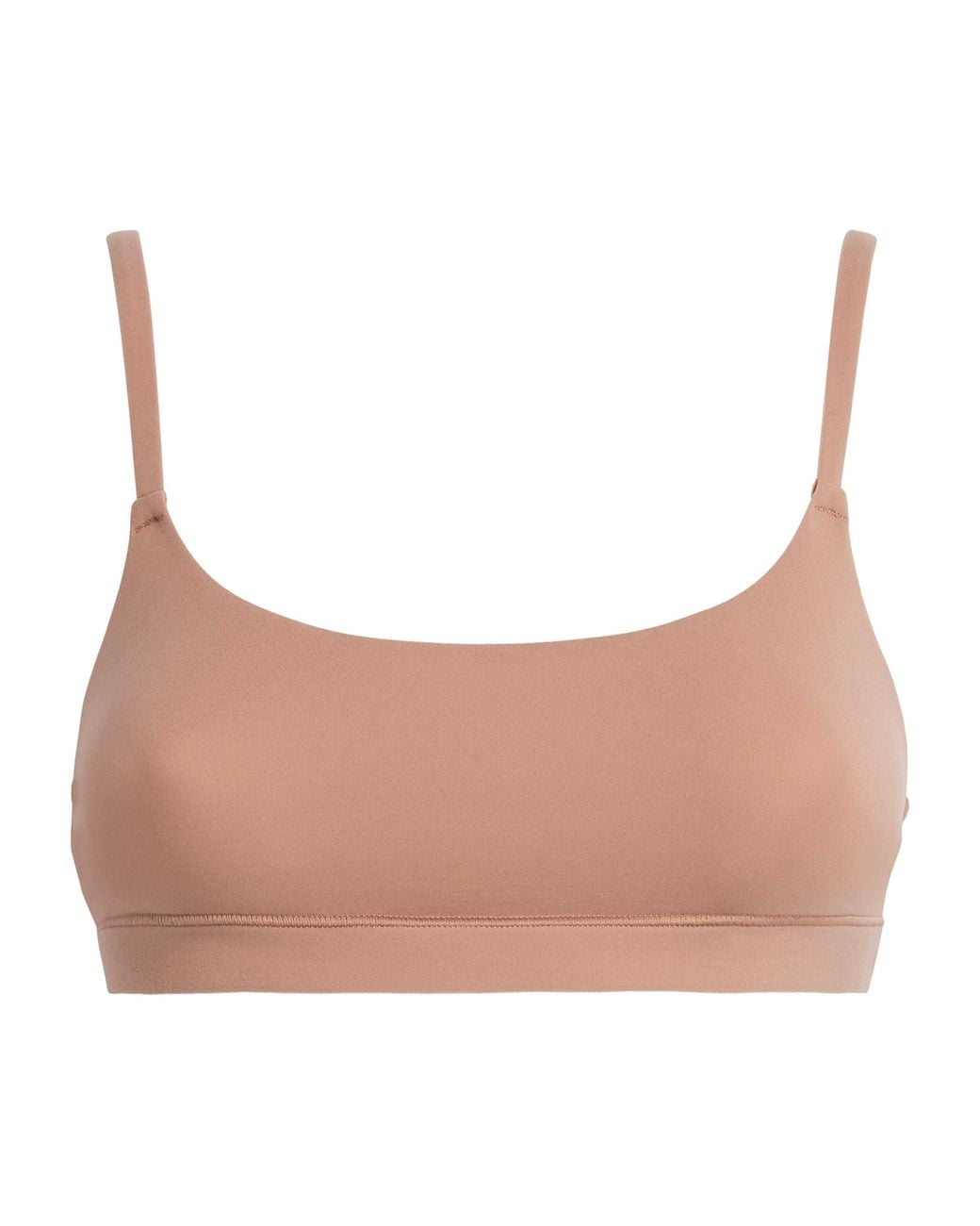 Skims Brown Fits Everybody Scoop-Neck Bralette