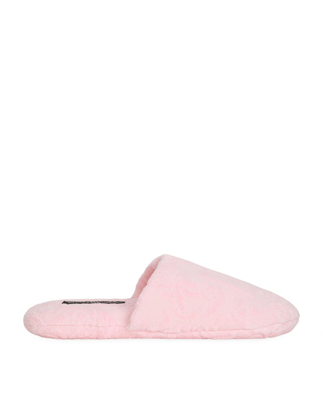 Dolce & Gabbana Pink Terry Cotton Dg Slippers for men