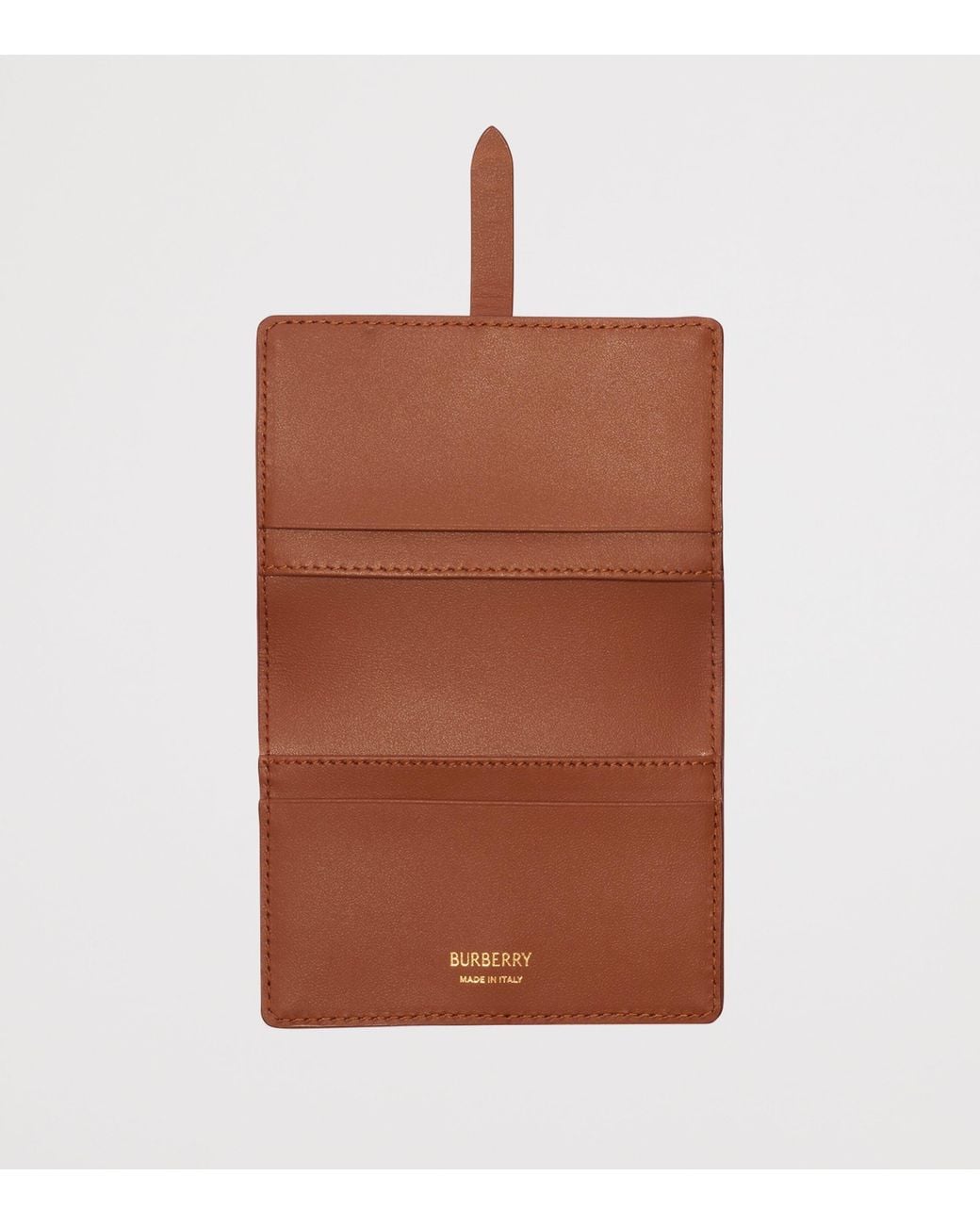 Burberry Natural Check Folded Card Case