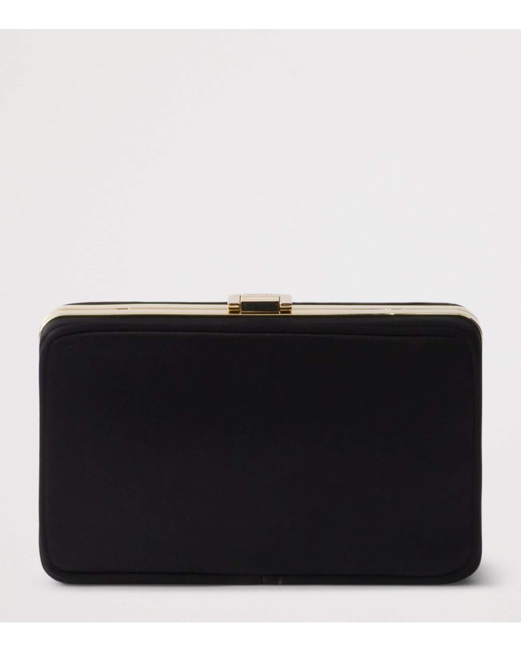 Prada Black Mini Satin Clutch