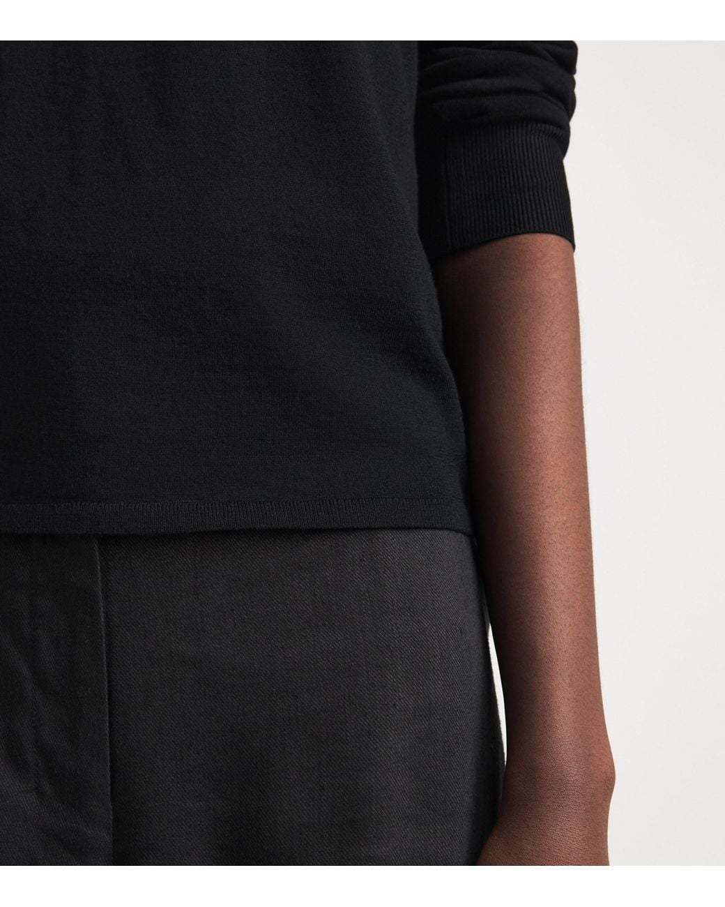 Theory Black Wool Tank Top