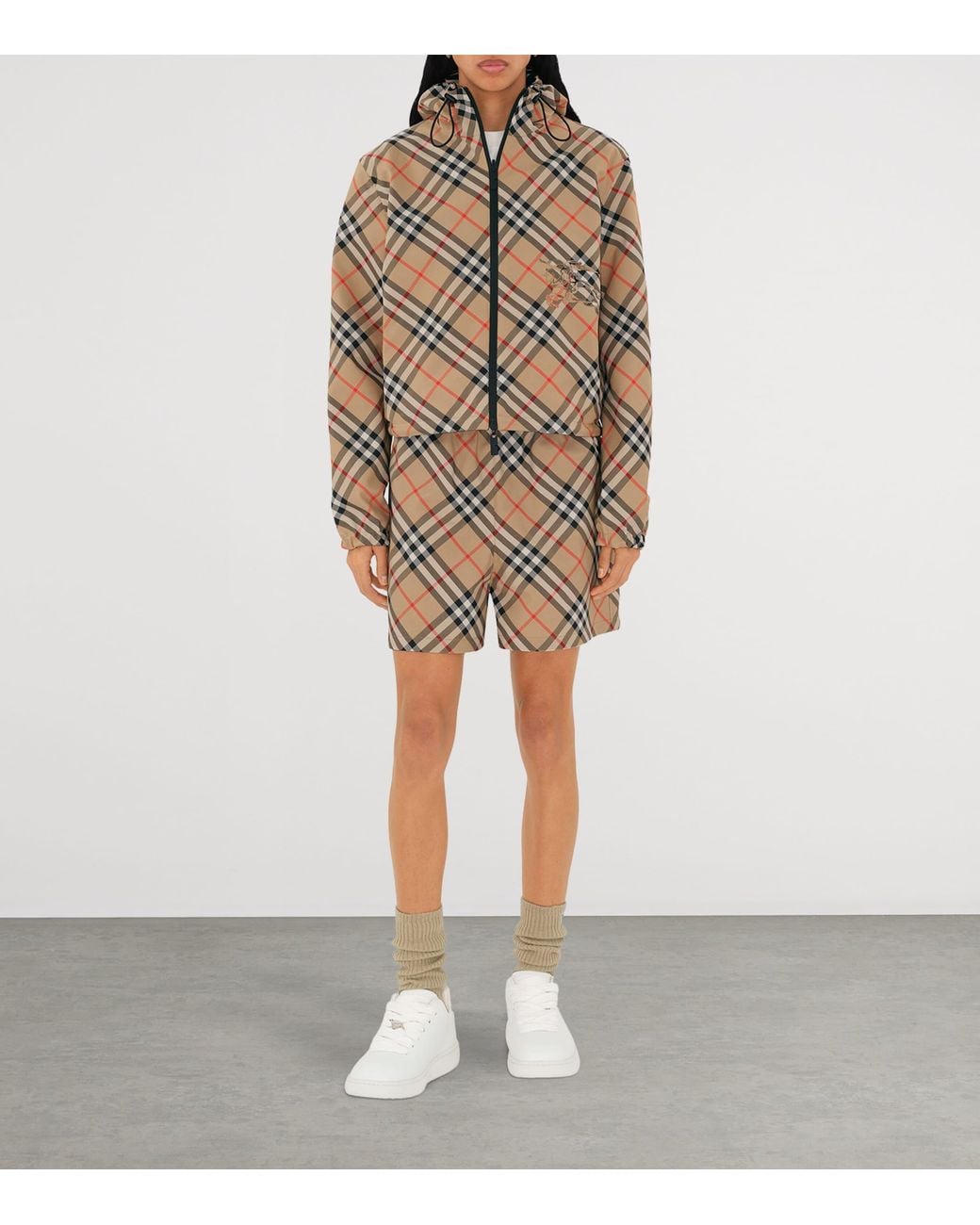 Burberry Natural Technical Reversible Hooded Jacket