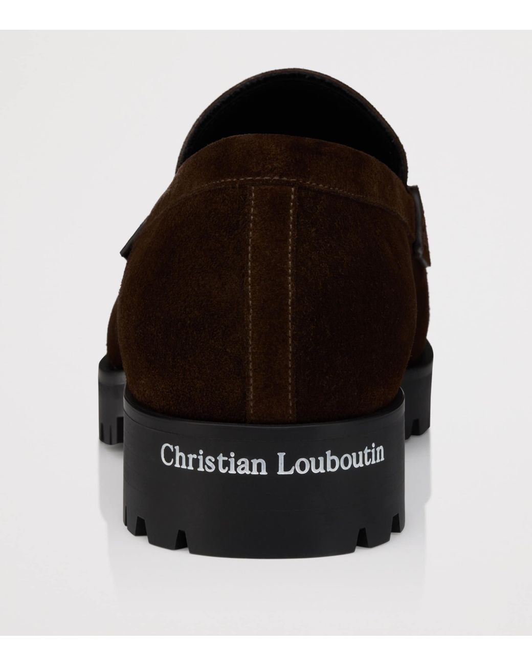 Christian Louboutin Brown Cavavin Suede Derby Shoes for men