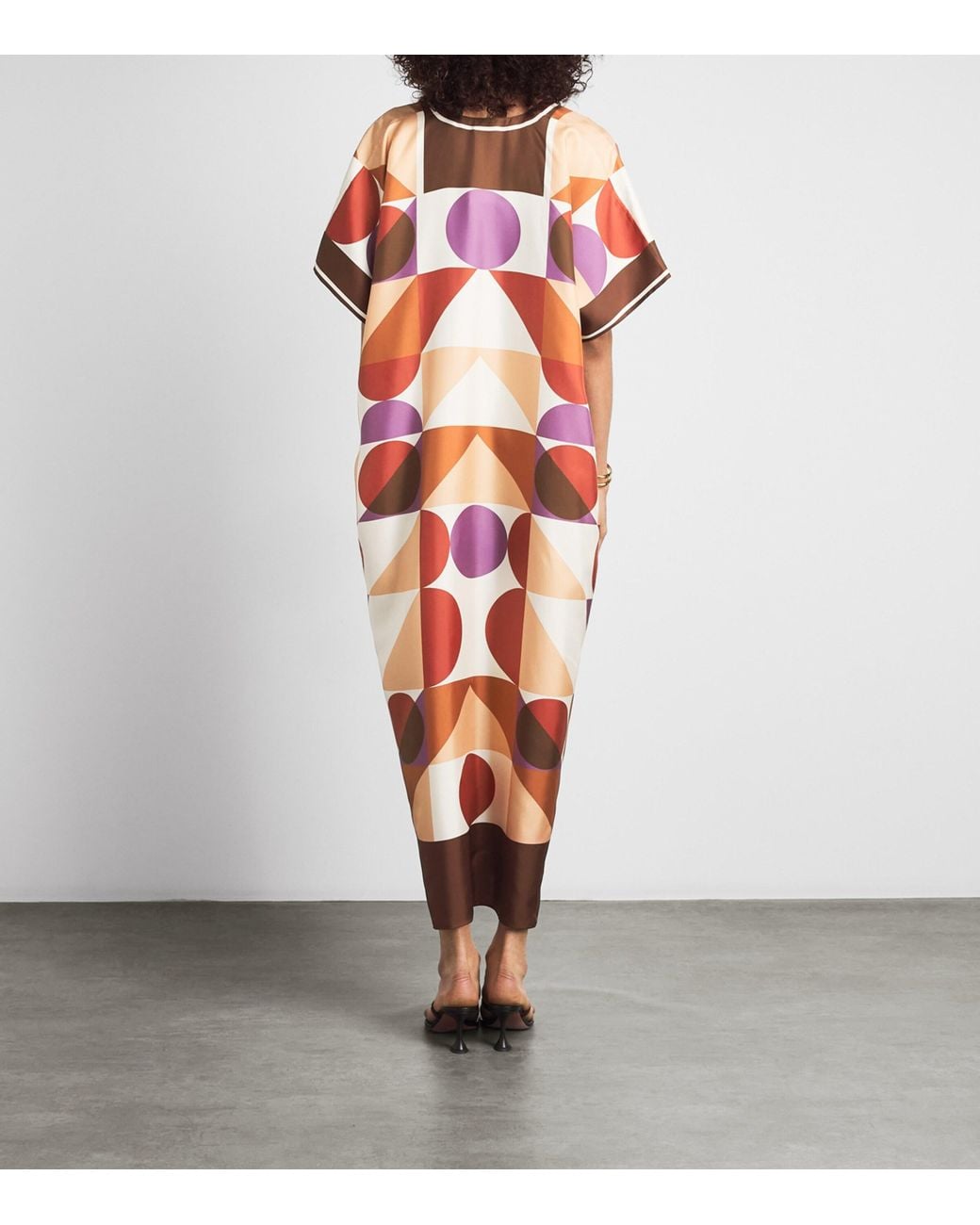 Eres Red Silk Twill Marisa Kaftan