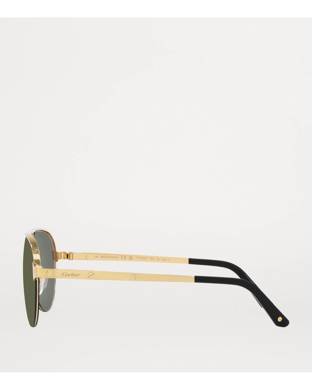 Cartier Green Metal 06L001652 Sunglasses for men