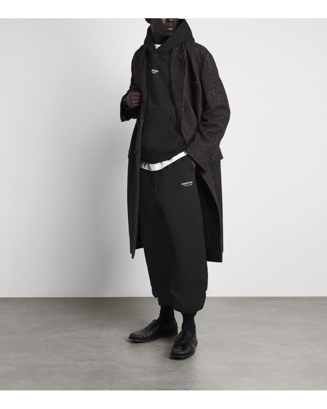 Fear Of God Black Logo Classic Sweatpants for men