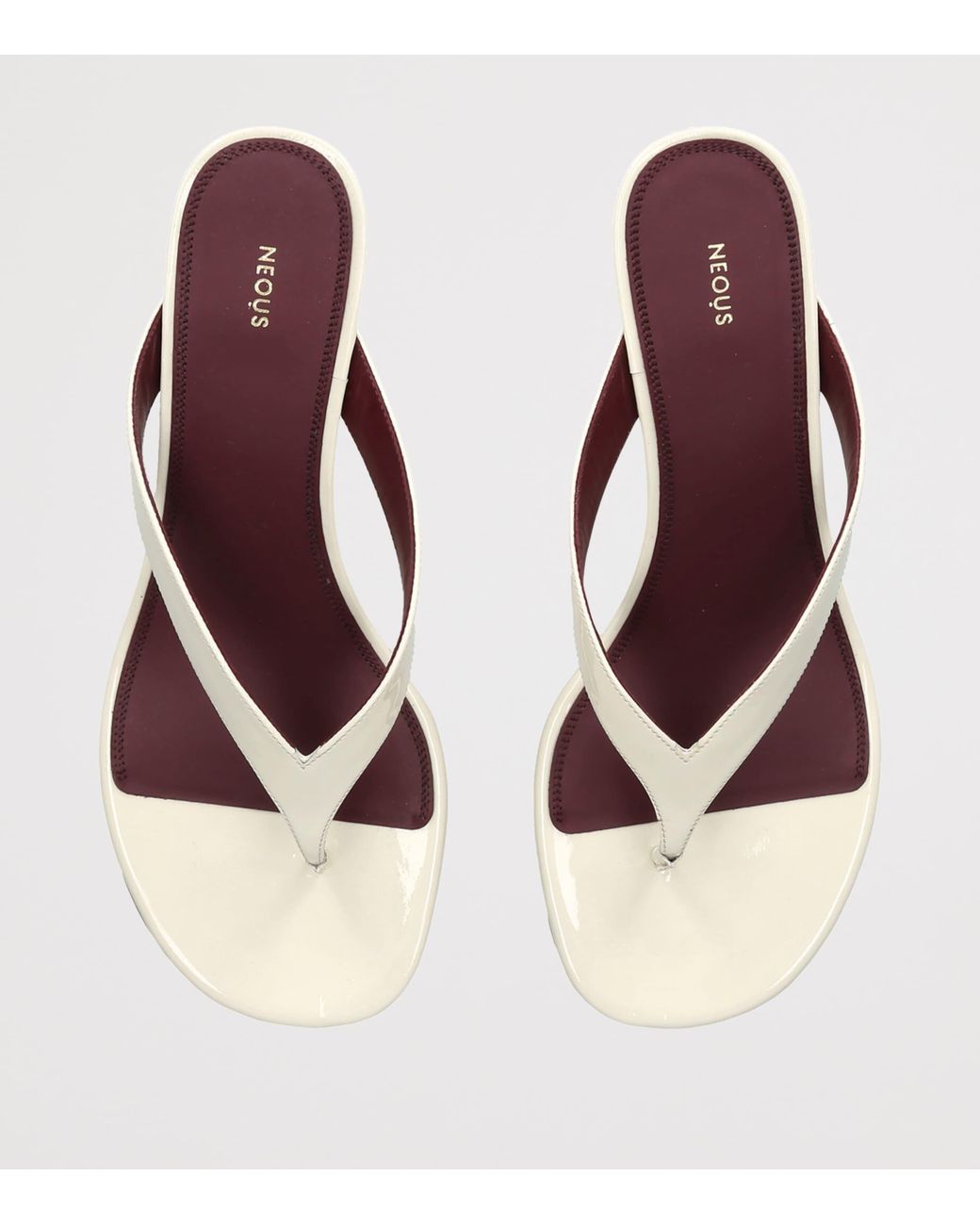 Neous White Patent Leather Tercus Wedge Sandals 50