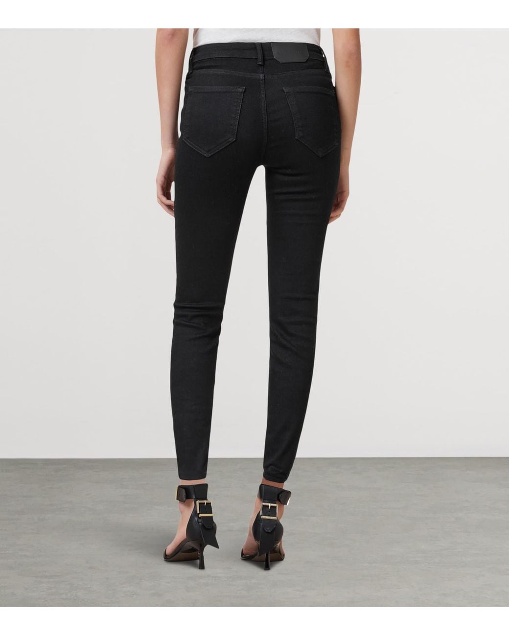 AllSaints Black Miller Size Me Skinny Jeans