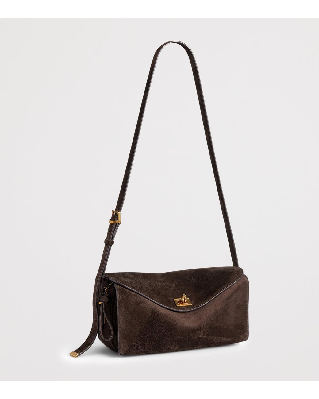 Balenciaga Brown Medium Calfskin Le 7 Shoulder Bag
