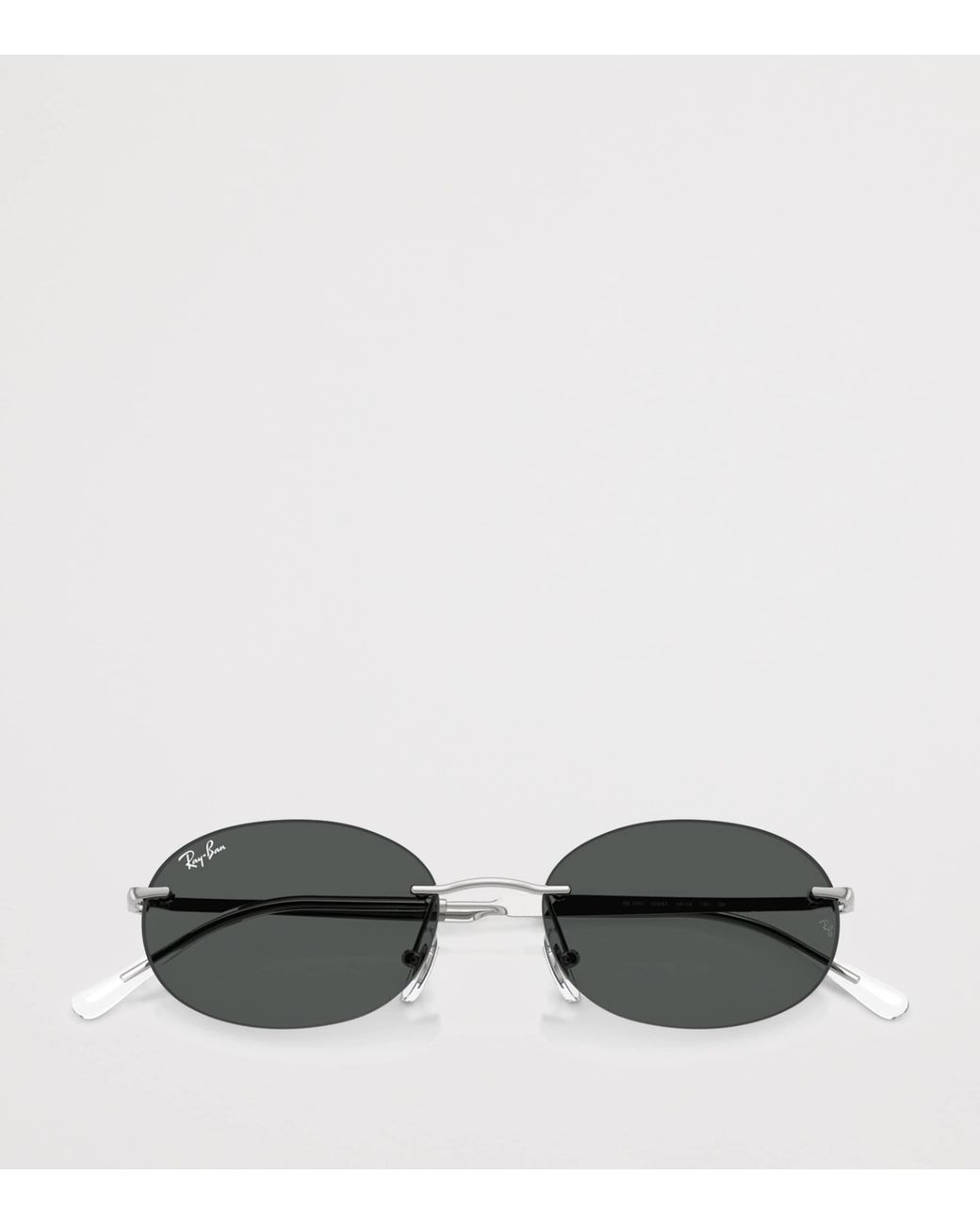 Ray-Ban Gray Rb3767 Metal Oval Sunglasses