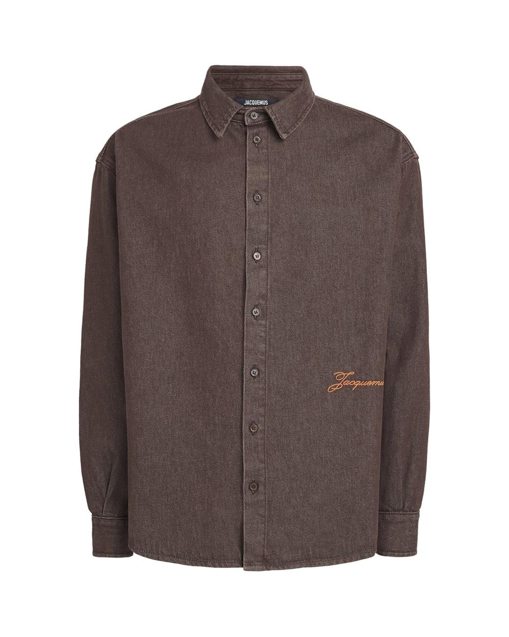 Jacquemus Brown Simon Denim Shirt for men