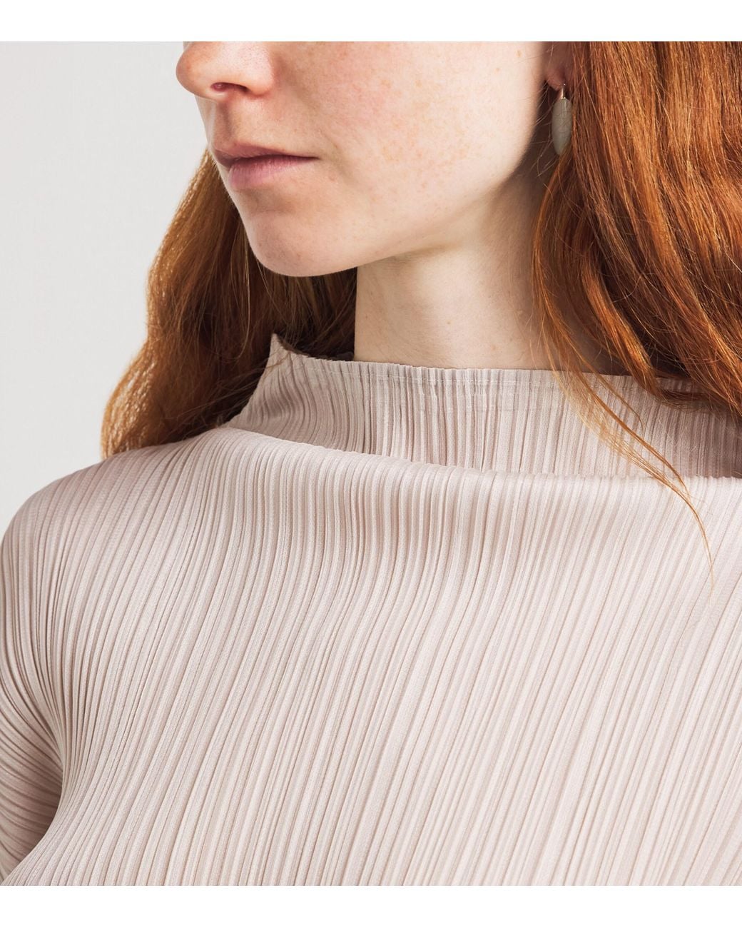 Pleats Please Issey Miyake Pink Long-Sleeve New Colorful Basics 4 Top