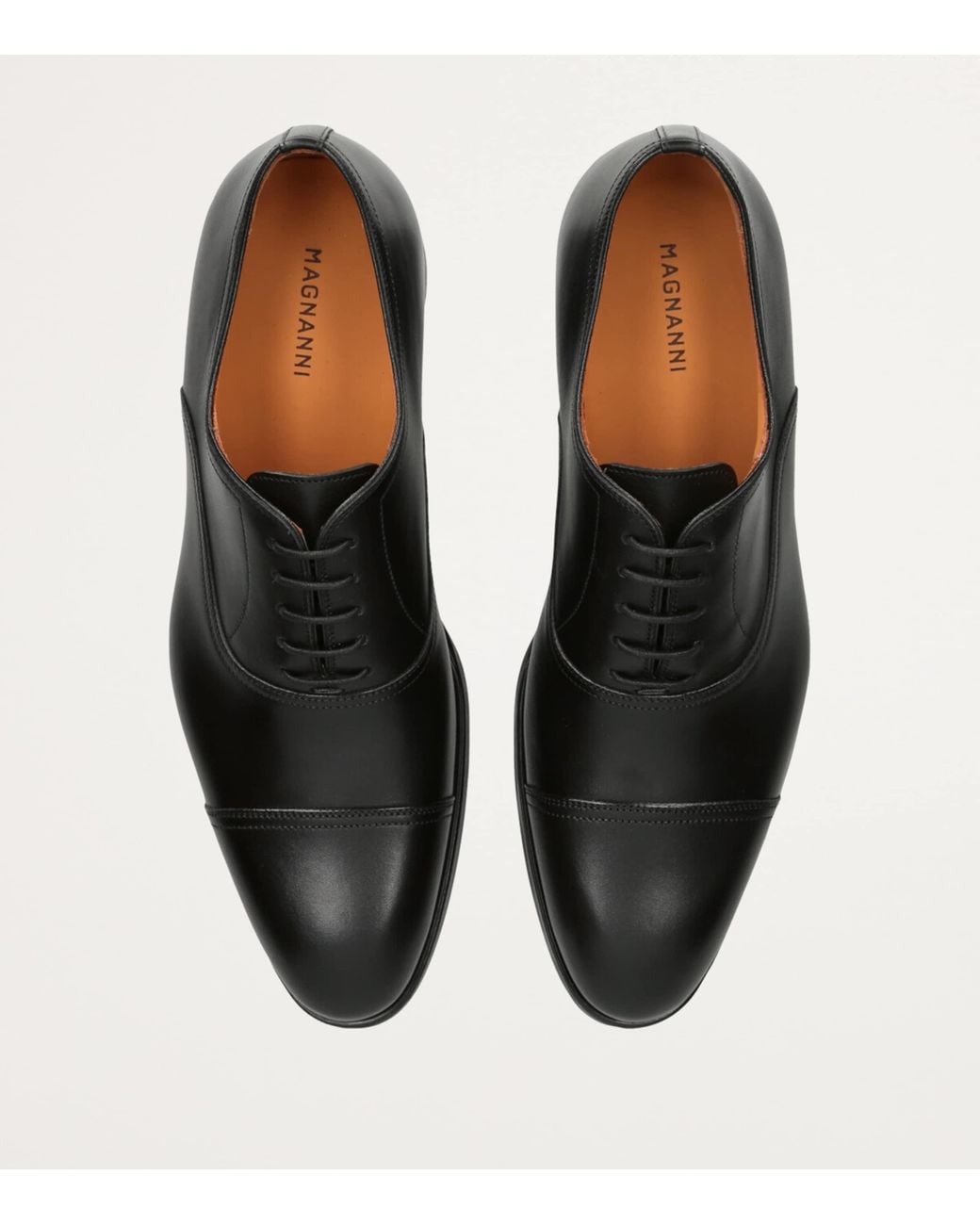 Magnanni Shoes Black Madis Oxford Shoes for men