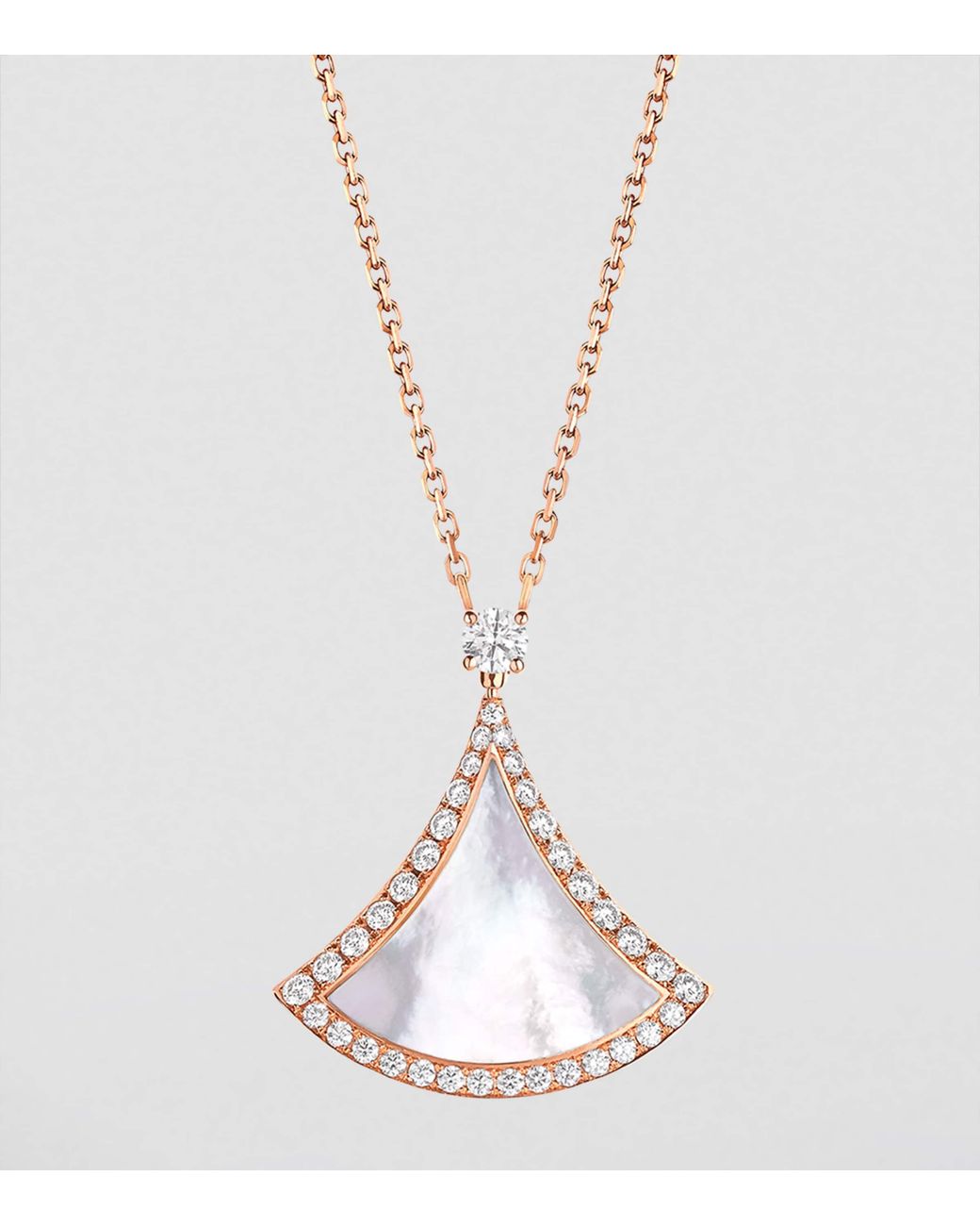 BVLGARI White Mother-Of-Pearl And Diamond Divas' Dream Necklace