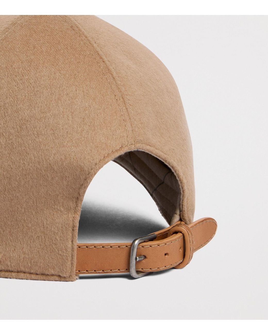 Dunhill Brown Camel Hair Logo Baseball Cap for men