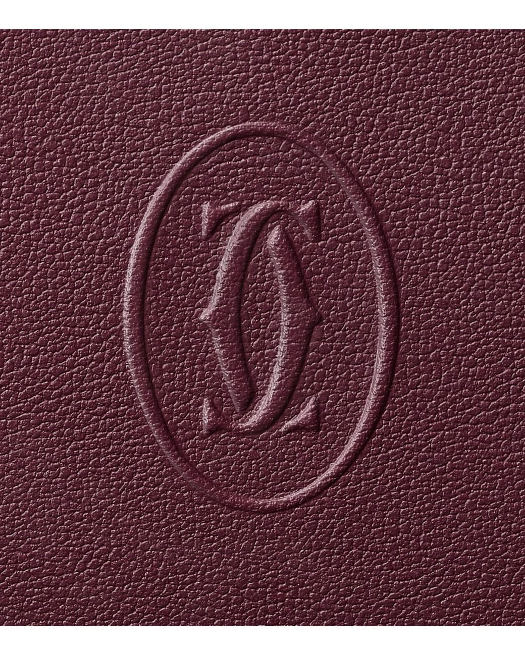 Cartier Purple Leather Must De Wallet for men
