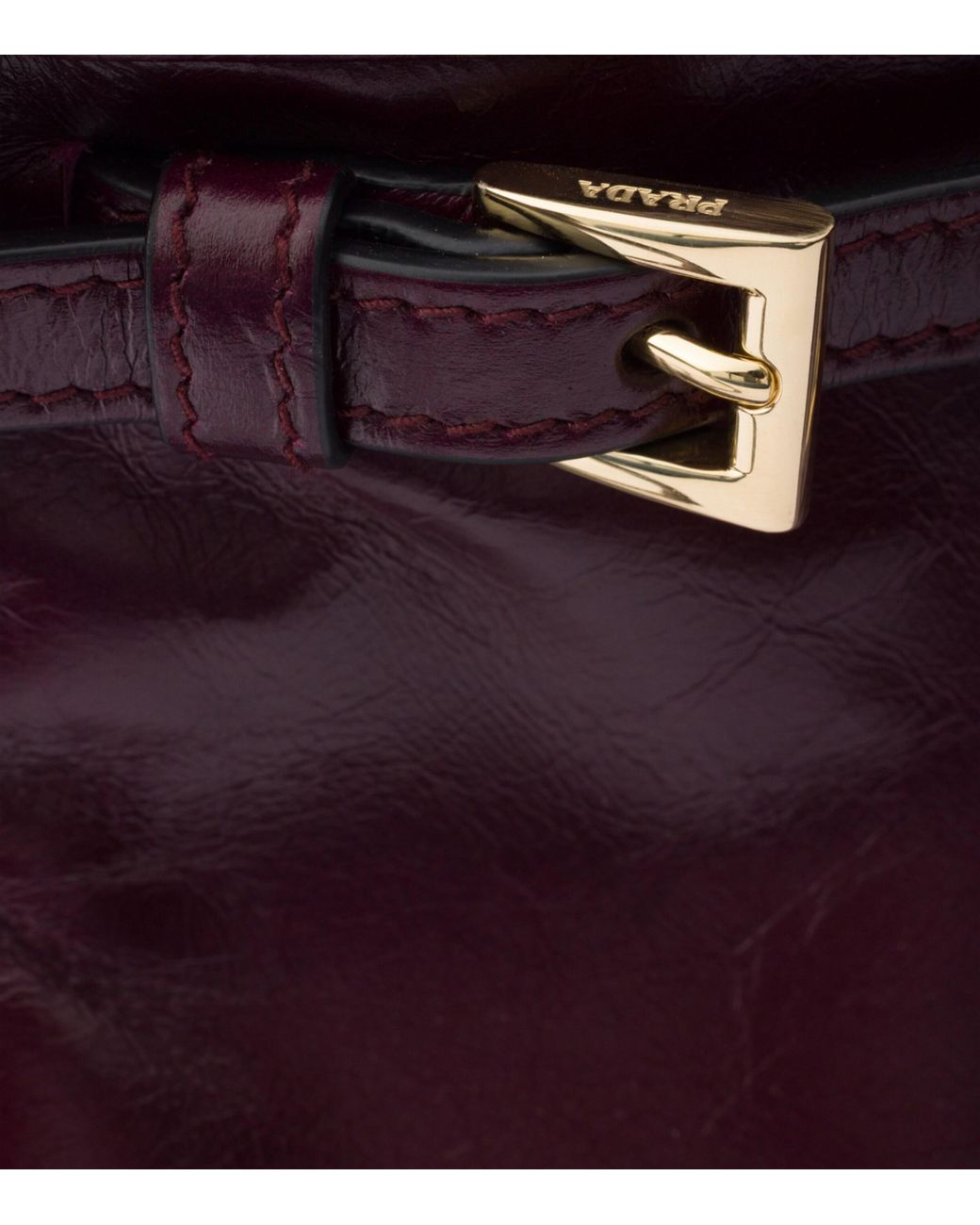 Prada Purple Mini Leather Bonnie Shoulder Bag