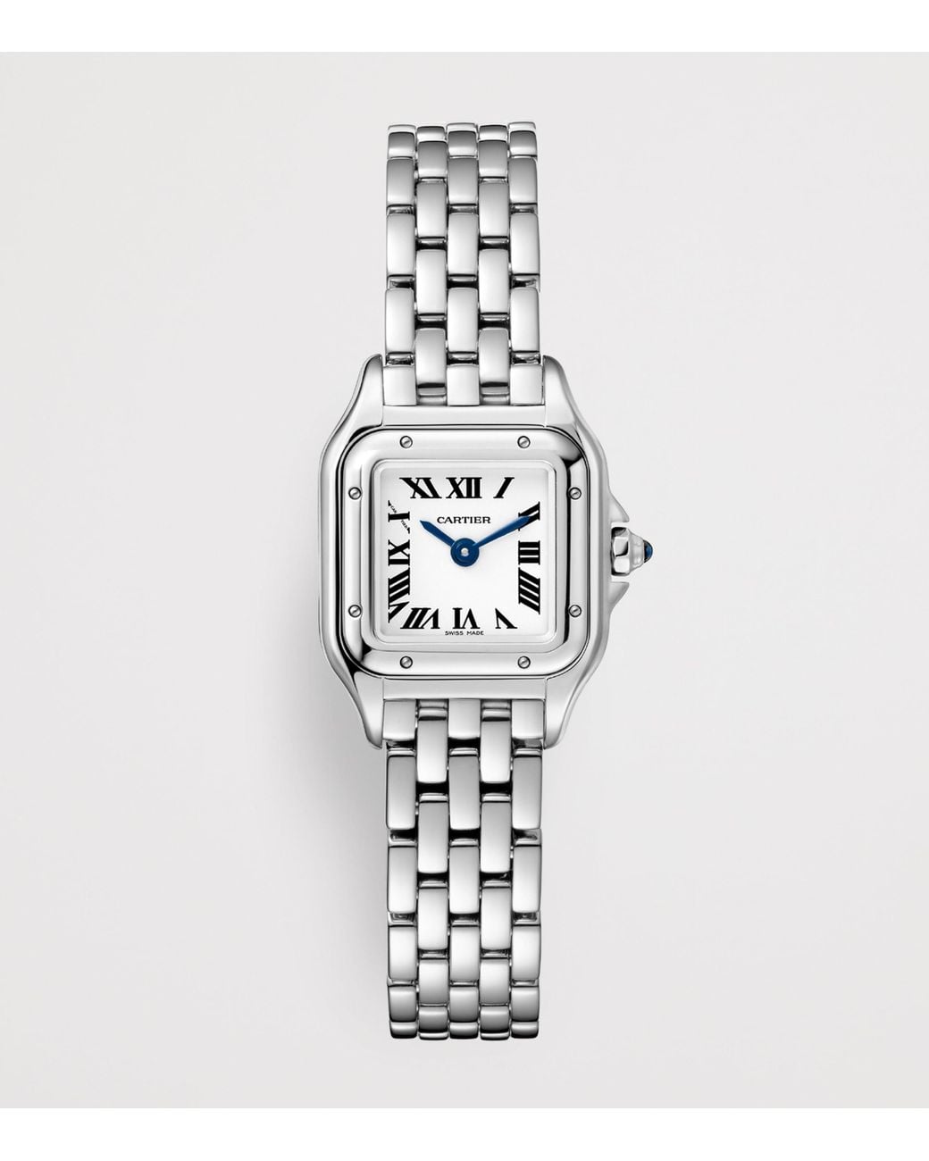 Cartier White Mini Steel Panthère De Watch