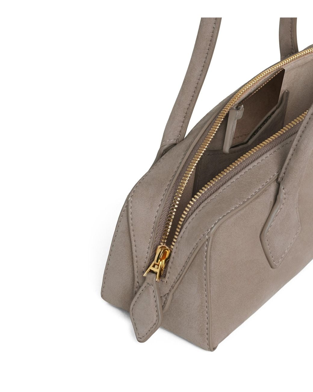 Alaïa Metallic Small Nubuck Le Teckel Shoulder Bag