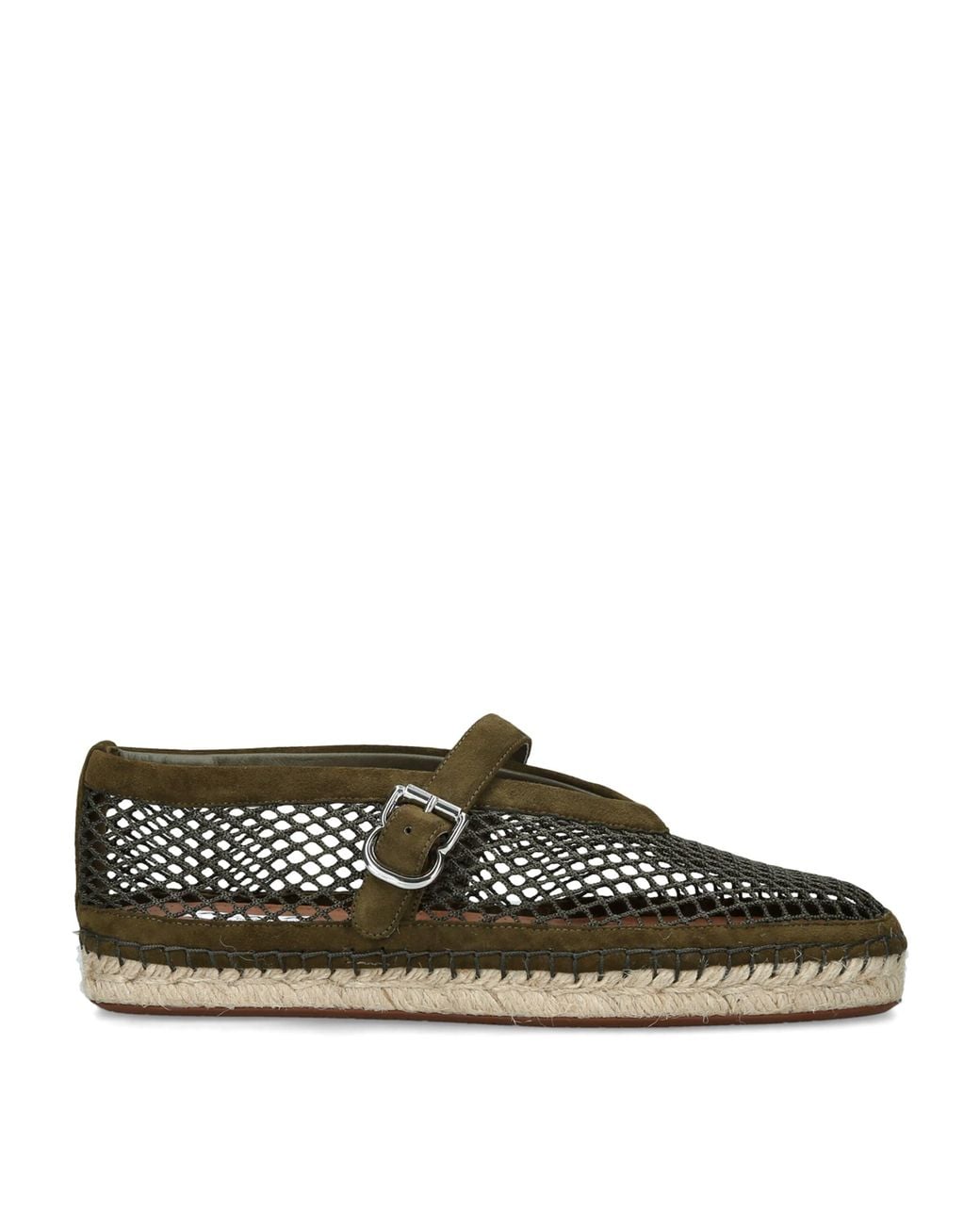 Alaïa Brown Suede Mesh Espadrilles
