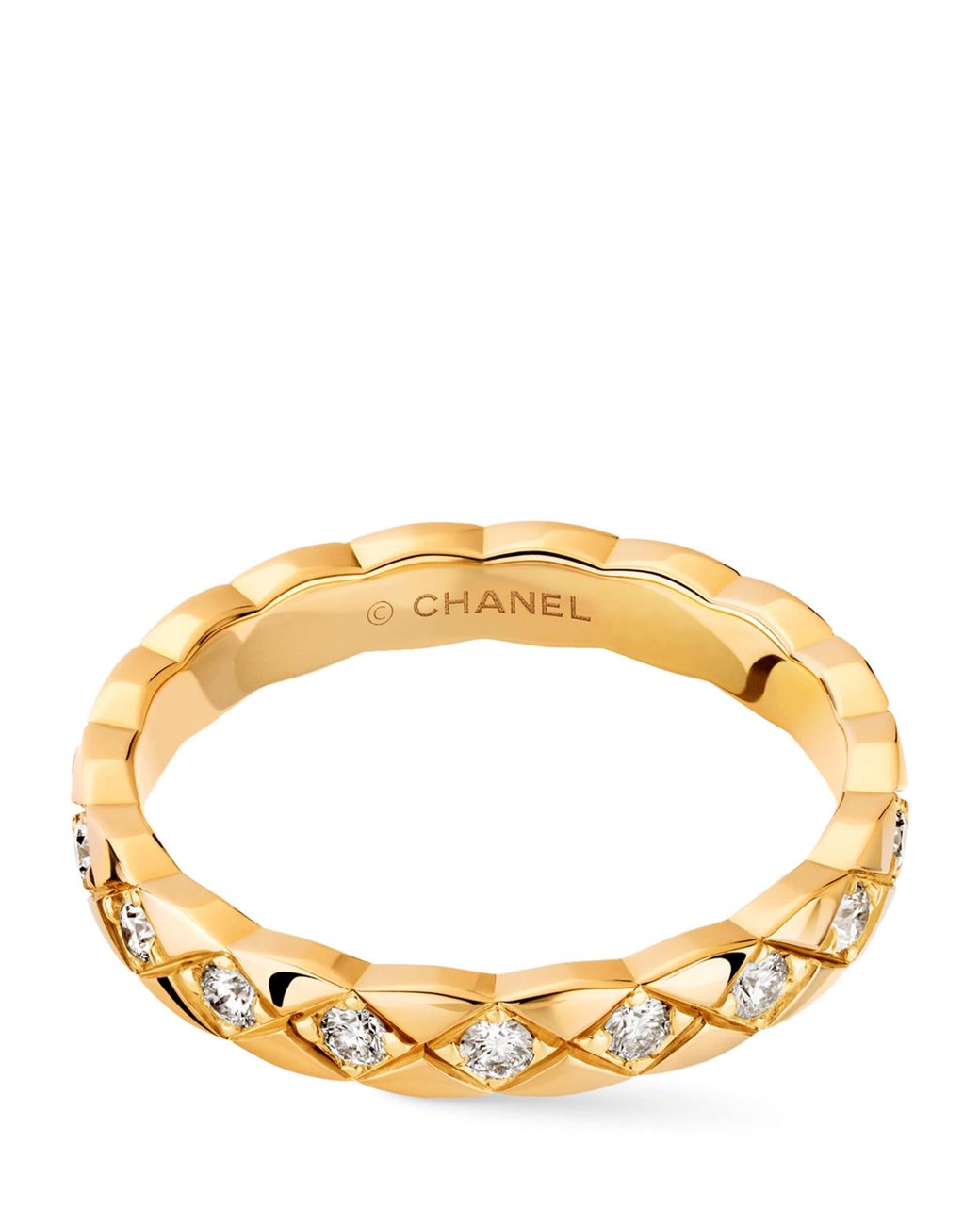 Chanel Metallic And Diamond Coco Crush Ring