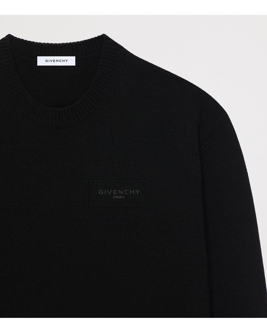 Givenchy Black Wool-Cashmere Sweater for men