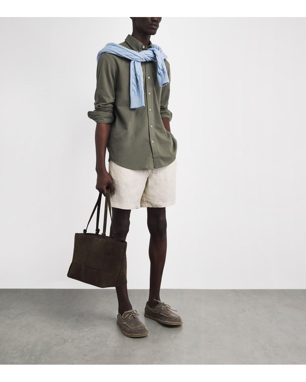 Polo Ralph Lauren Green Cotton Featherweight Mesh Shirt for men