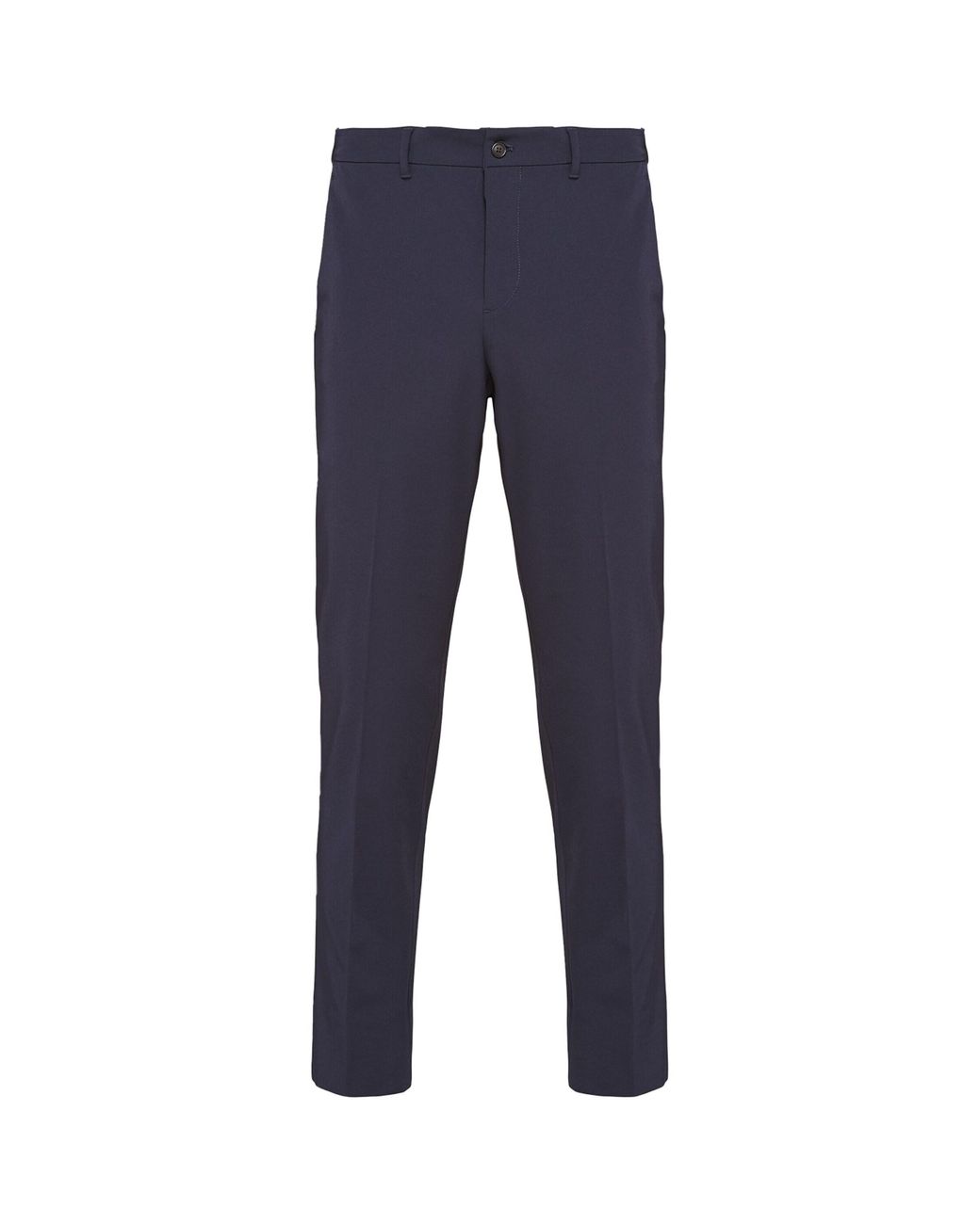 Prada Blue Nylon Techno Stretch Trousers for men