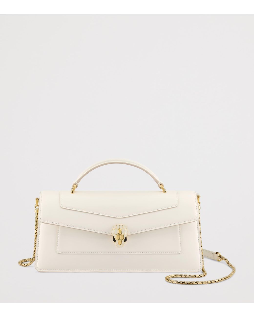 BVLGARI Natural Leather Serpenti Forever Elongated Top-Handle Bag