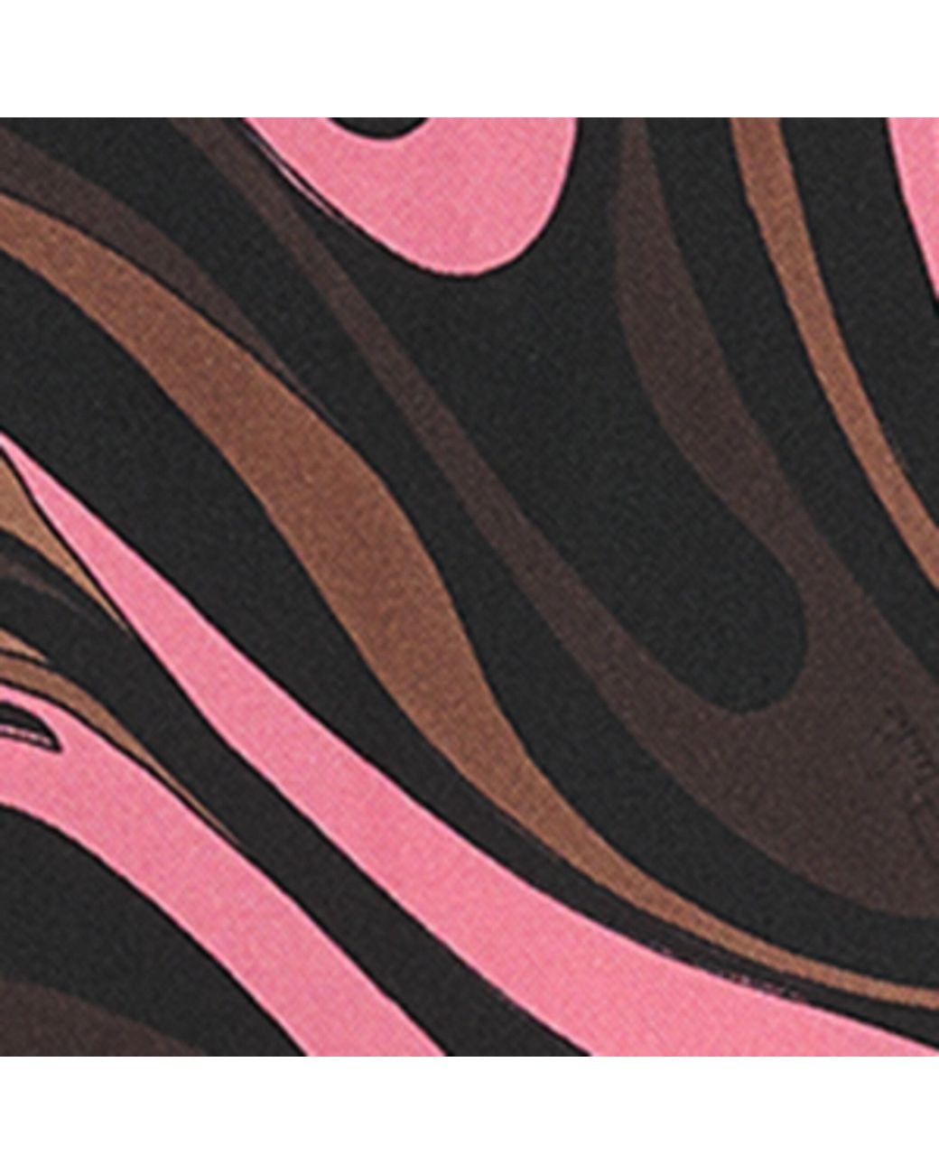 Emilio Pucci Red Silk Multi Print Scarf